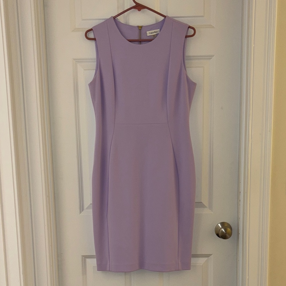 Calvin Klein Pastel Purple Mini Dress